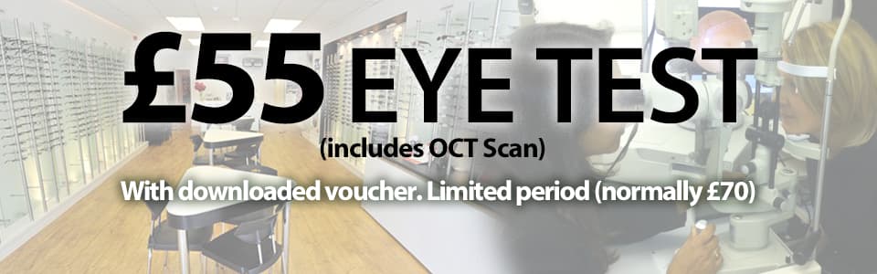 £ 55 OCT Sight Test Offer